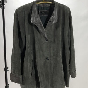 Lyn made in Canada Suede and Leather Jacket